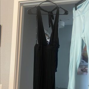 Elegant Black Halter jumper